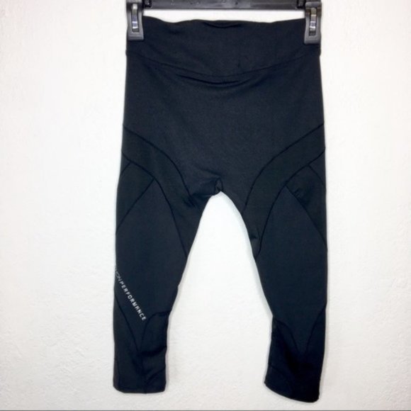 Python Performance Black Capris Leggings Small 641 - Picture 2 of 6